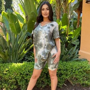 Tie-Dye Top and Short Set